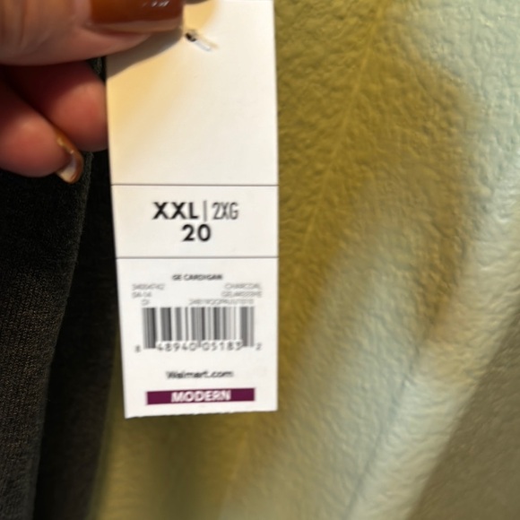 NEW! George Dark Gray Cardigan Sweater - Picture 2 of 3